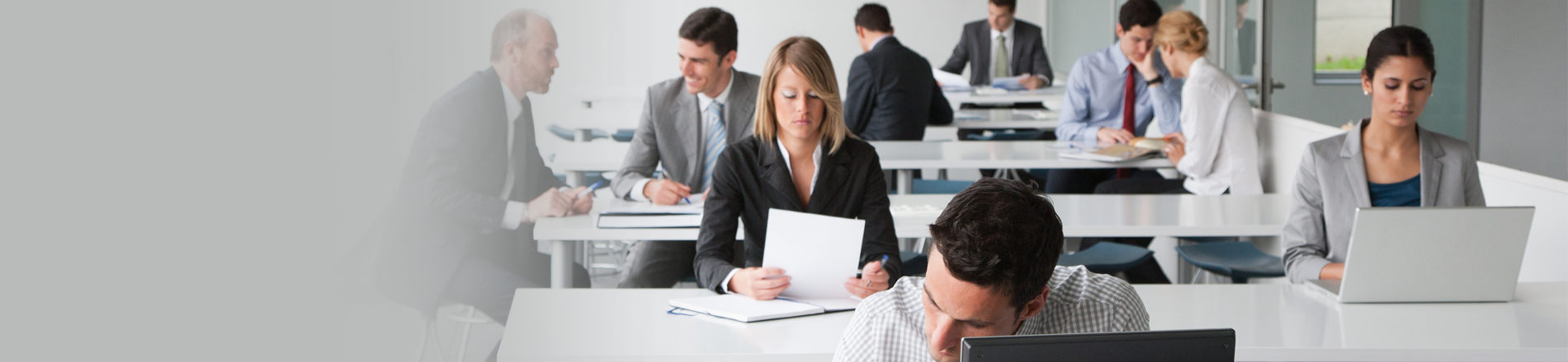 GP Strategies office with male and female staff